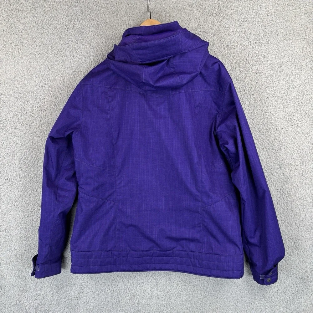 Columbia Bugaboo III Fleece Interchange Jacket Womens XL Purple 3 in‎ 1 Ski Coat